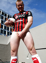 Aussie Red Head - Beau Jackson strips naked out on Ben's rooftop by Bentley Race