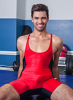 Casper Young wrestles with his long hard cock by Randy Blue With Casper Young