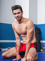 Casper Young wrestles with his long hard cock by Randy Blue With Casper Young