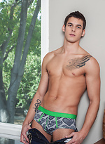 Hot Twink Logan Milano wakes up to jerk his hard cock by Randy Blue With Logan Milano