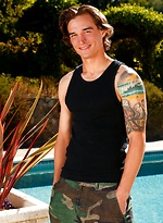 Tattooed lad Chad Pitt shows his cock by Nextdoor Male