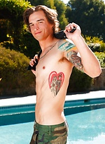 Tattooed lad Chad Pitt shows his cock by Nextdoor Male