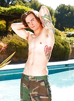 Tattooed lad Chad Pitt shows his cock by Nextdoor Male