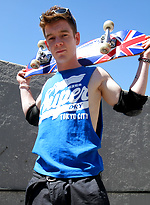 Red headed Aussie - Cody James naked on the roof by Bentley Race With Cody James