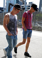 Aussie Boy Cody James' first action scene with Ryan by Bentley Race With Cody James