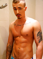 It's shower time for the sexy Hungarian Dave Circus by Bentley Race