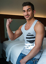 Lukas Valentine prepares for his first bareback scene by Randy Blue With Lukas Valentine