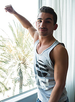 Lukas Valentine prepares for his first bareback scene by Randy Blue With Lukas Valentine