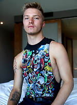Aussie boy Sarpa Van Rider's first porn shoot by Bentley Race