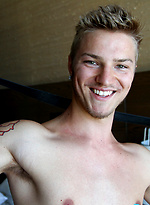 Aussie boy Sarpa Van Rider's first porn shoot by Bentley Race