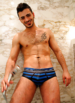 My bathroom shoot with the middle eastern hottie Aro Damacino by Bentley Race