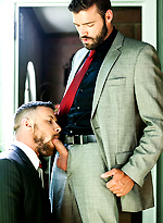 Xavier Jacobs And Sergeant Miles, Scruff In Suits by Lucas Entetainment With Sergeant Miles