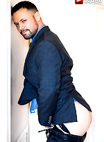 Xavier Jacobs And Sergeant Miles, Scruff In Suits by Lucas Entetainment With Sergeant Miles
