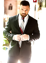 Xavier Jacobs And Sergeant Miles, Scruff In Suits by Lucas Entetainment With Sergeant Miles