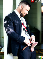 Xavier Jacobs And Sergeant Miles, Scruff In Suits by Lucas Entetainment With Sergeant Miles