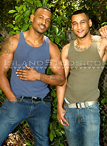 Muscle King Brothers are Back! Hung, Built Afro-American REAL Brothers Jerk Off together in Hawaii! by Island Studs