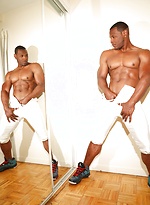 Akira Jyn shows his muscled cock by Next Door Ebony With Akira Jyn