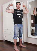 Hunky Muscle Guy, Maxim Moira, Exposes Hairy Ass by ManAvenue With Maxim Moira