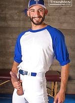 OUT!: Trainer Diesel uses his bat on Pitcher Eric by TitanMen With Diesel Washington,Eric Nero