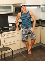 Smooth Muscle Hunk, Mark Dyckey, Jerks His Large Cock by ManAvenue
