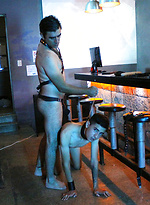 Hot-assed slave-boy deepthroated by his old master by Bound Area