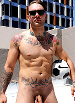 Straight Aussie Hunter Jones - Naked on the Roof by Bentley Race