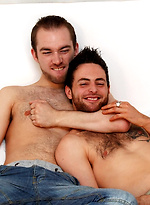 Rough lad Lincoln Gates breaks in the new hunky and hairy cock hound Riley Tess by BlakeMason