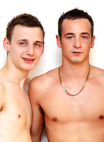 Luke Desmond, Mike Andrews and Ryan Stewart have a feast of hung boy cock by BlakeMason