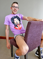 Super Hung Mates - Damien Dyson showing off his fat cock by Bentley Race