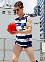 Kicking the footy around with Aussie boy Reece Anderson by Bentley Race
