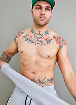 Aussie hunk Hunter Jones is back stripping and wanking by Bentley Race