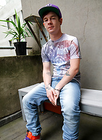 Naked on an inner city balcony - Cody James by Bentley Race With Cody James