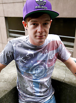 Naked on an inner city balcony - Cody James by Bentley Race With Cody James