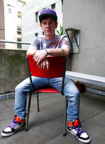 Naked on an inner city balcony - Cody James by Bentley Race With Cody James