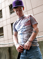 Naked on an inner city balcony - Cody James by Bentley Race With Cody James