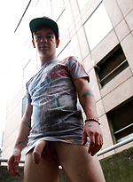 Naked on an inner city balcony - Cody James by Bentley Race With Cody James