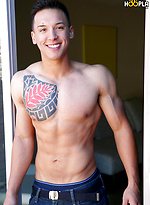 Tall Tattoo STUD Gabriel Jerks OFF by Gayhoopla