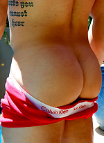 Beefy Jesse Brooks Jerks OFF Outside Poolside by Gayhoopla