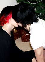 Damien White & Luke Shaddow fuck on christmas day by HomoEmo With Damien White