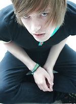 Hot emo John Light explodes allover his chest by HomoEmo