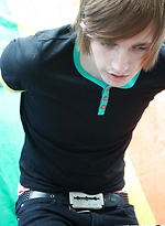 Hot emo John Light explodes allover his chest by HomoEmo