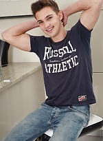 Cute boy Martin Polnak tugs his cock while spreading his ass. by BF Collection
