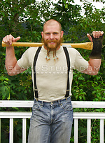 Tall Bearded Bain - Ripped Yoga Muscle Butt Mountain Man Works Out, Jerks & Pees In Oregon! by Island Studs