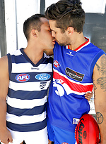 Raw fucking mates Jesse and Sam are back naked and getting it on outside by Bentley Race