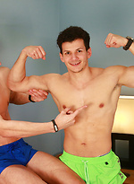 Brothers Guy and Craig Play Fight and Have a Great Time Wanking Next to Each Other! by English Lads