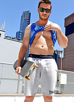 Straight boy from the suburbs of Melbourne, 26 year old James Nowak by Bentley Race