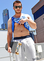 Straight boy from the suburbs of Melbourne, 26 year old James Nowak by Bentley Race