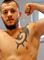 Take a long hot shower with my straight mate David Ivan by Bentley Race