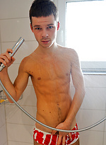 Enjoy a hot steamy shower with my hung mate Kevin Babik by Bentley Race