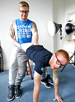 Luc Dean gives his mate Rory Delroy a hot load of his cum by Bentley Race